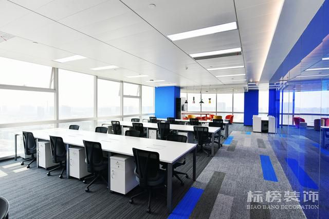 蓝色科技公司办公室装修设计