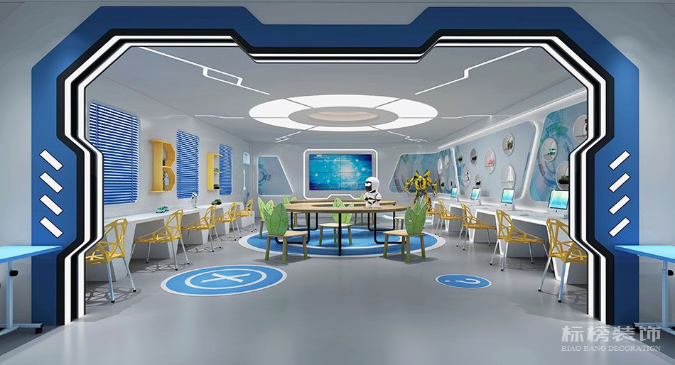 北京校园创客空间-科技感-办公室装修效果图