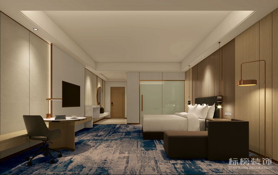 酒店风格房间设计效果图